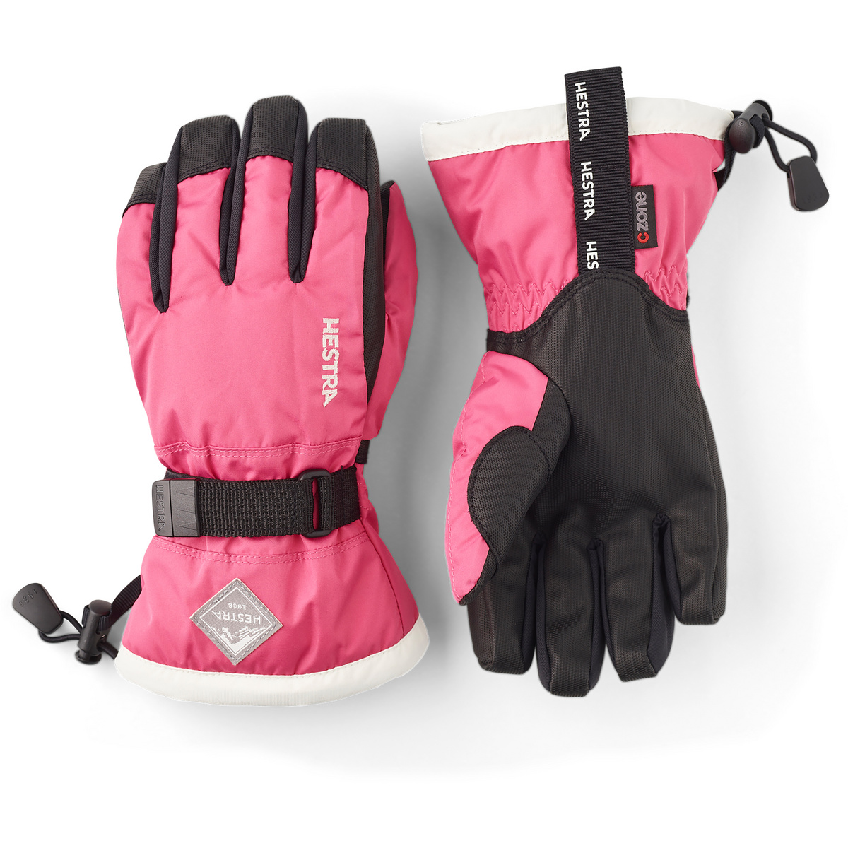 Hestra Kinder Gauntlet CZone Jr Handschuhe (Größe S, pink)