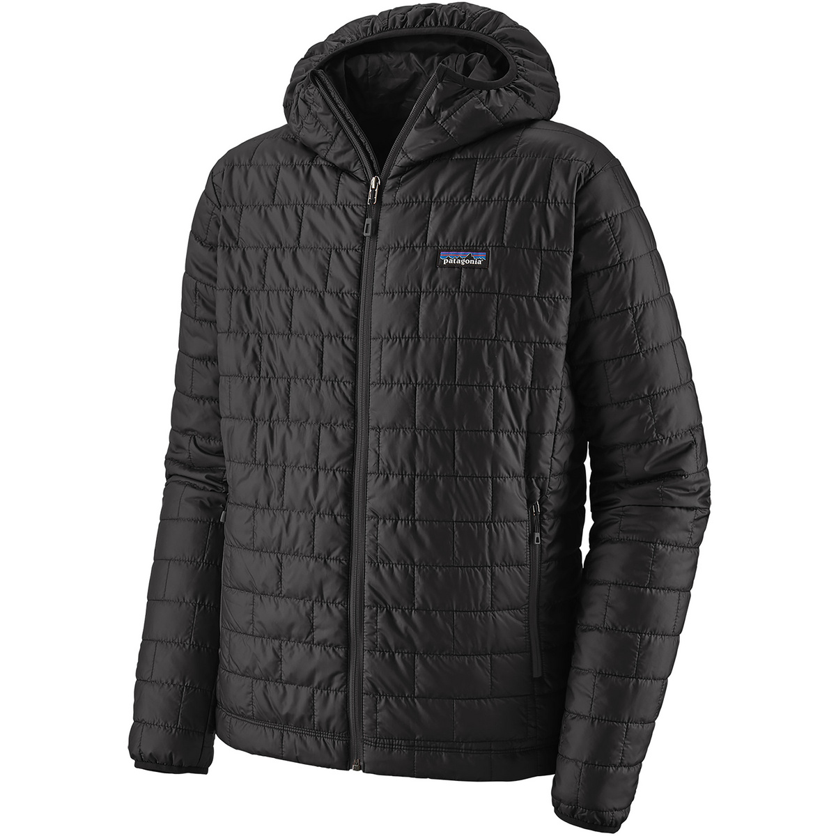 Patagonia Herren Nano Puff Hoodie Jacke (Größe M, schwarz)