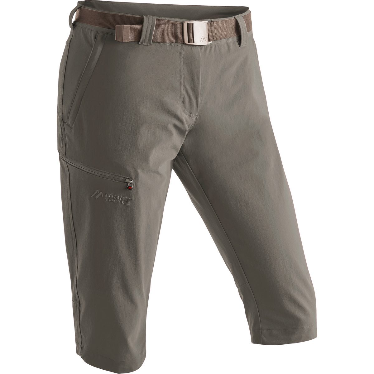 Maier Sports Damen Inara Slim Capri Hose (Größe M, beige)
