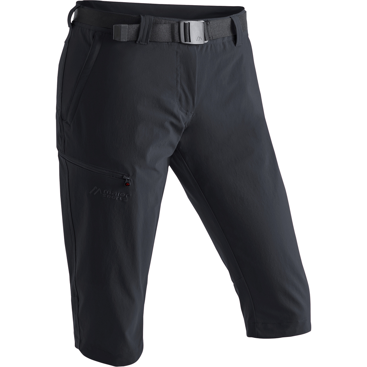 Maier Sports Damen Inara Slim Capri Hose (Größe XS, schwarz)