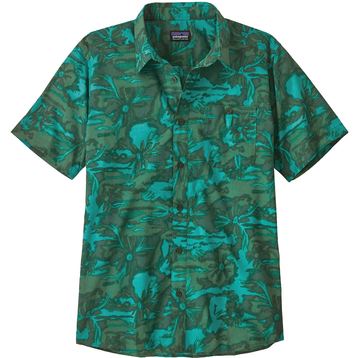 Patagonia Uomo Camicia Go To (Taglia S, Verde)