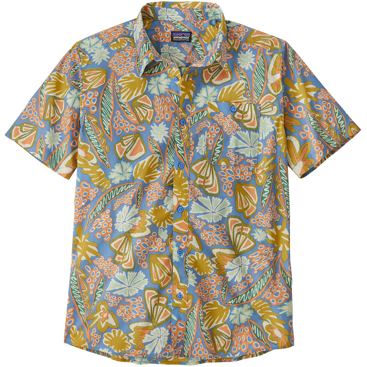 Patagonia Uomo Camicia Go To (Taglia L, Multicolore)