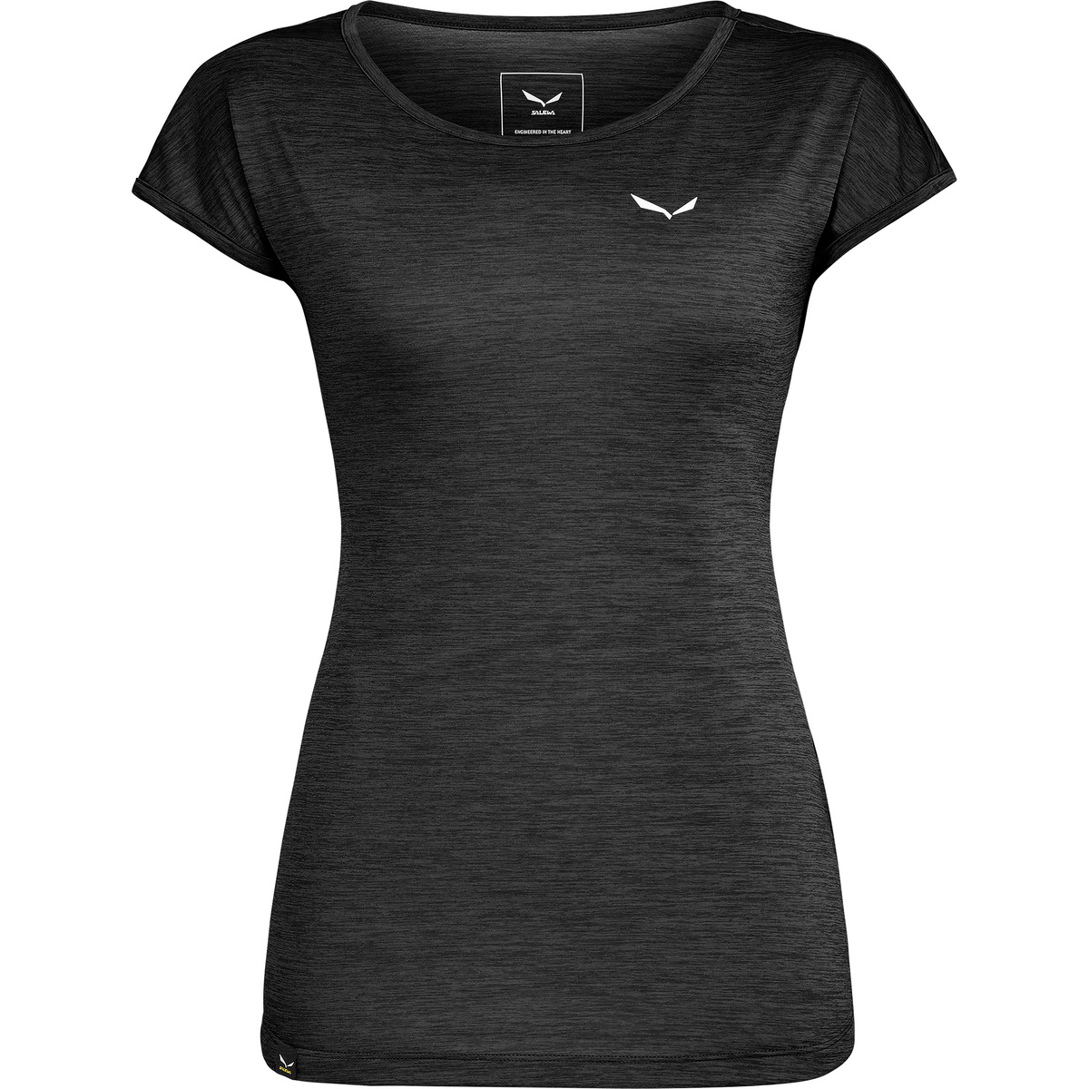 Salewa Donna Maglietta Puez Melange Dry (Taglia L, Nero)