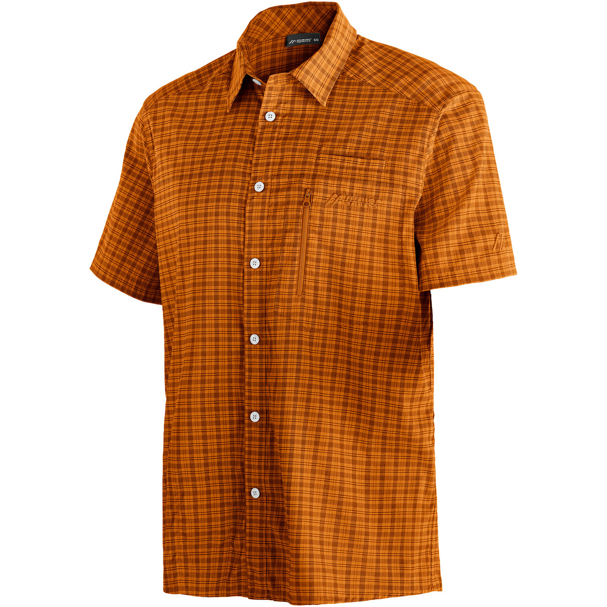 Maier Sports Uomo Camicia Mats (Taglia XS, Marrone)