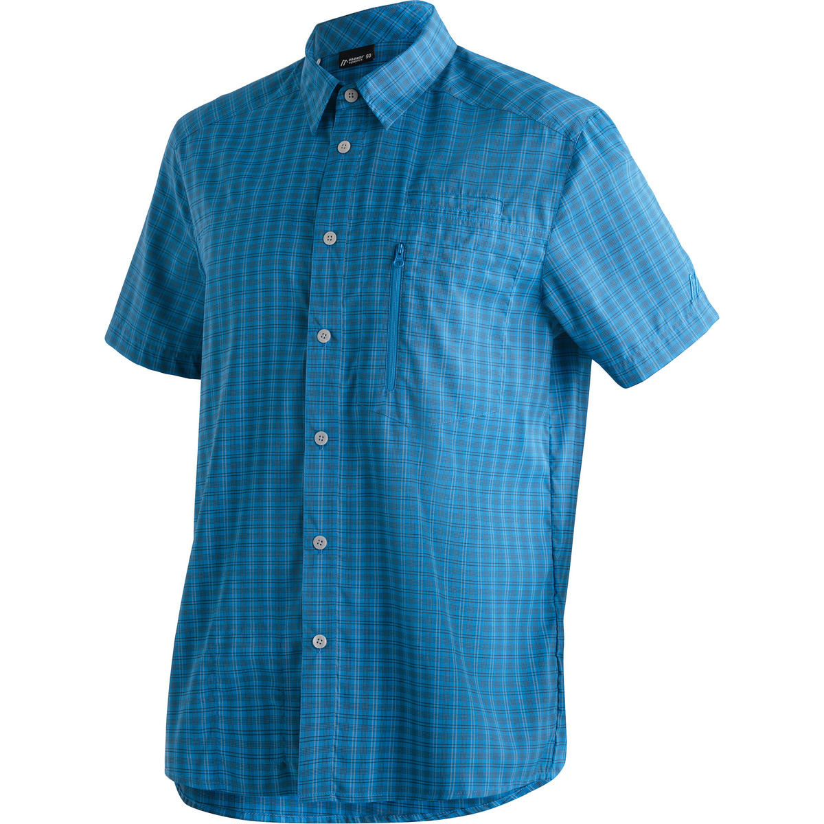 Maier Sports Uomo Camicia Mats (Taglia M, Blu)