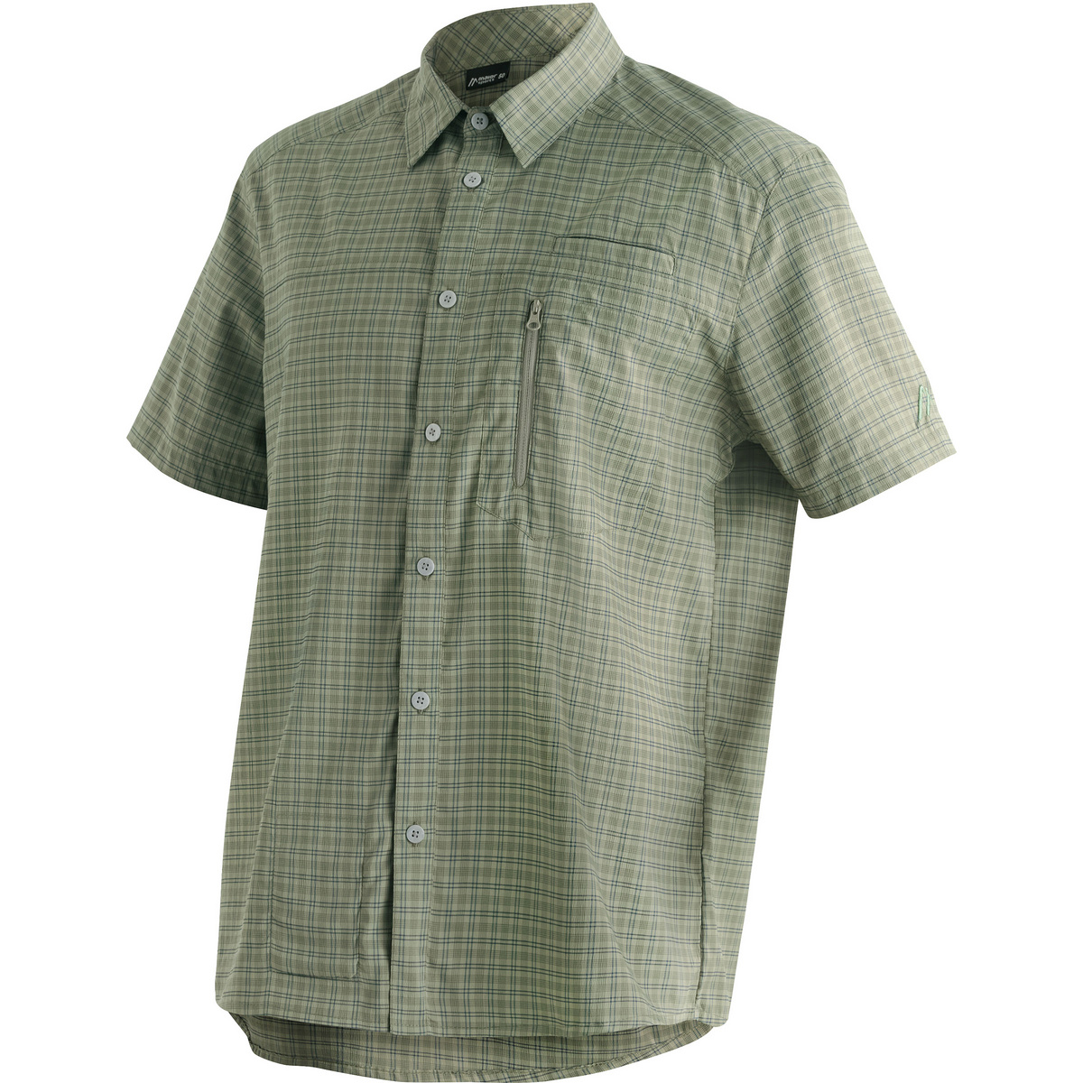 Maier Sports Uomo Camicia Mats (Taglia S, Verde)
