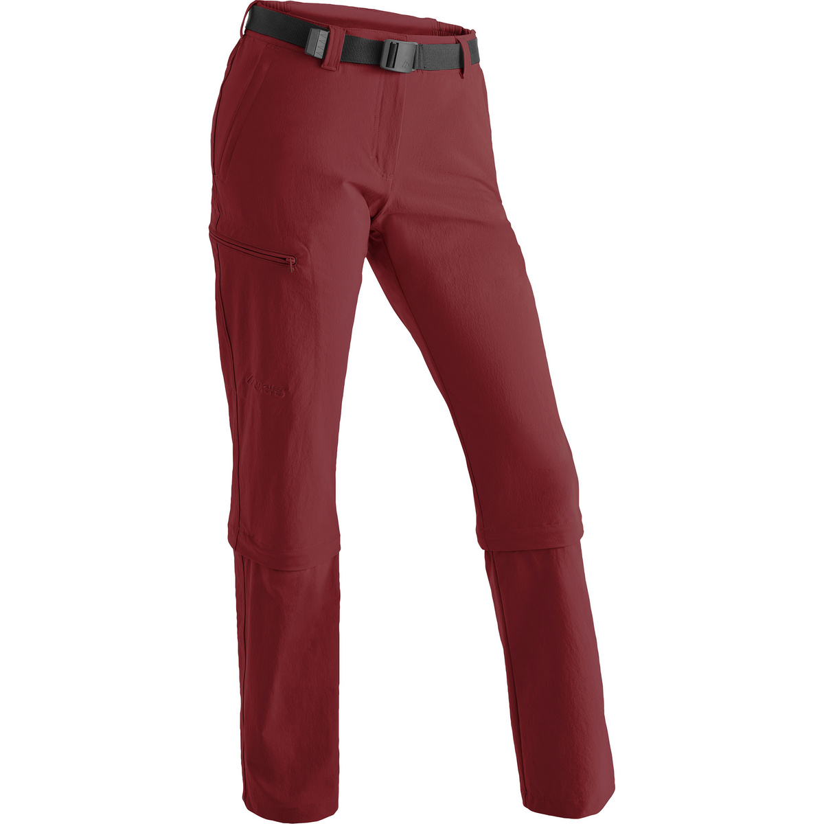 Maier Sports Donna Pantaloni Zip Arolla (Taglia L , Rosso)