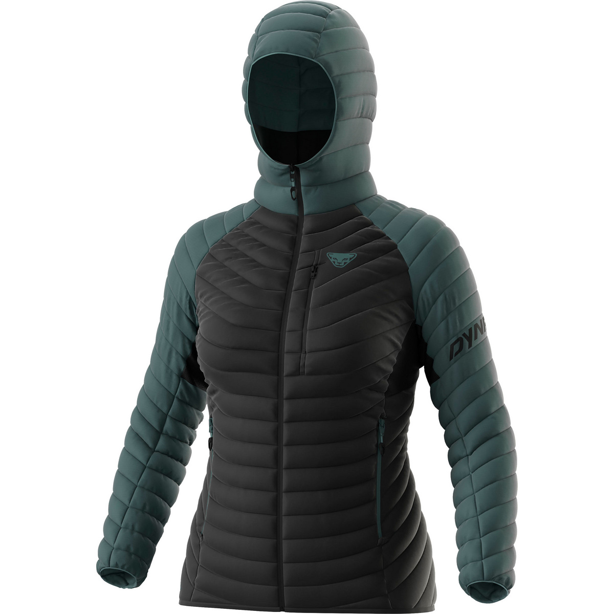 Dynafit Damen Radical Down Hooded Jacke (Größe M, blau)