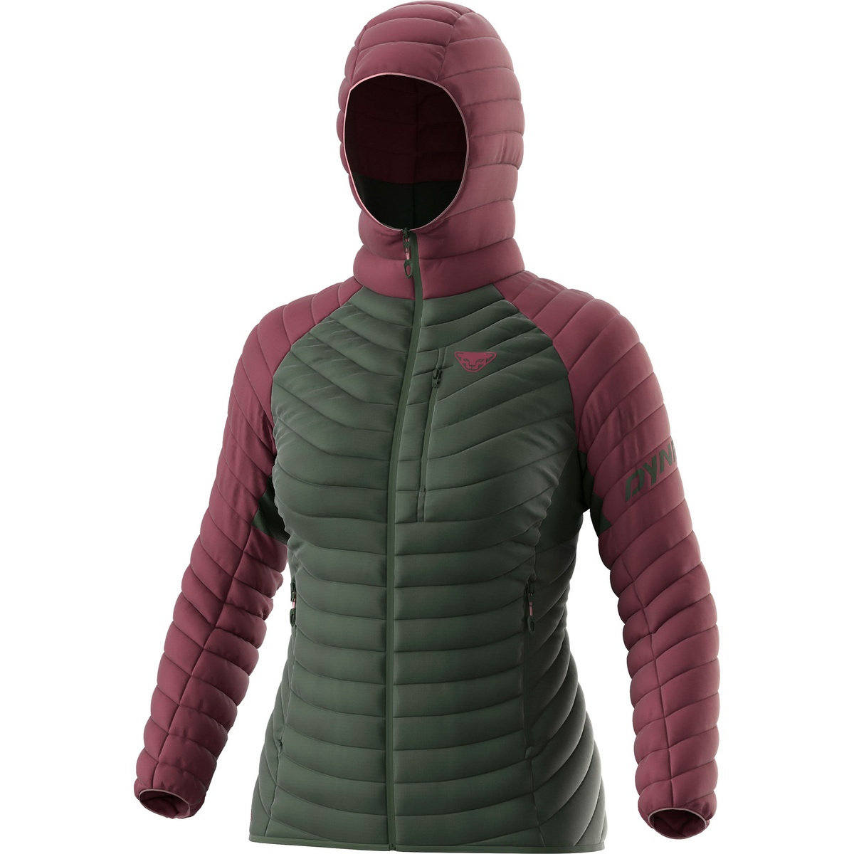 Dynafit Damen Radical Down Hooded Jacke (Größe XXL, rosa)