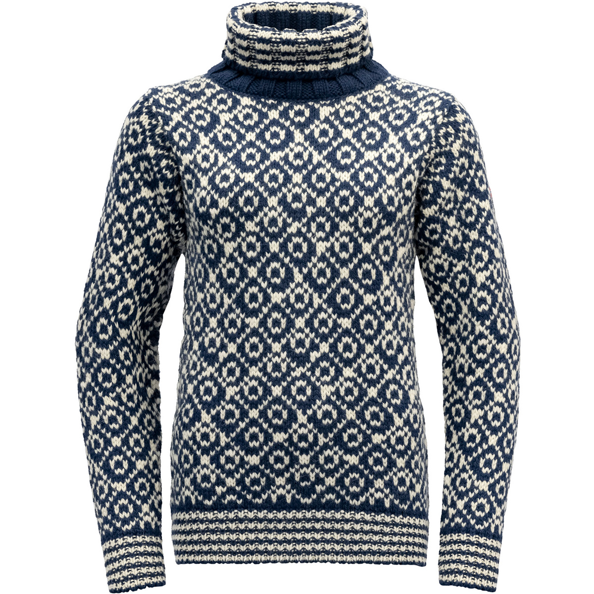 Devold Maglione Svalbard High Neck (Taglia XS, Blu)