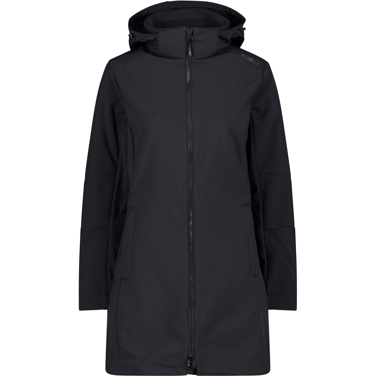 CMP Damen Softshell Parka (Größe XS, schwarz)