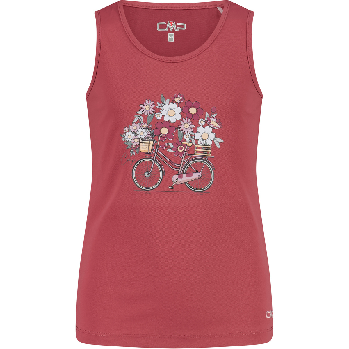 CMP Bambino Tank top Print (Taglia 116, Rosso)
