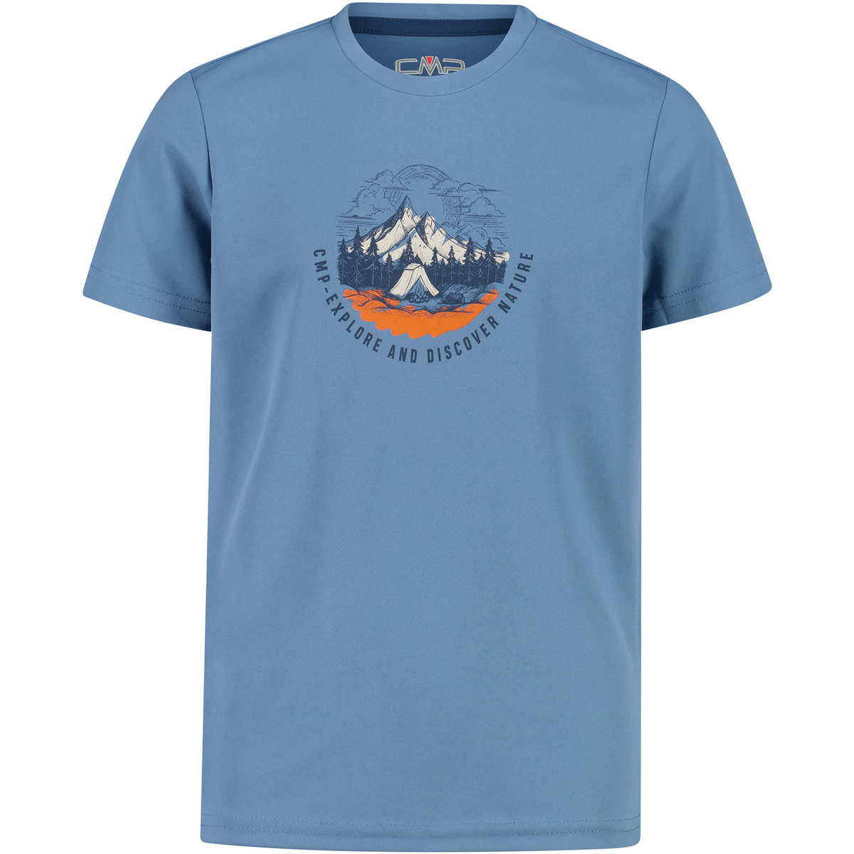 CMP Kinder Piquet T-Shirt (Größe 98, blau)