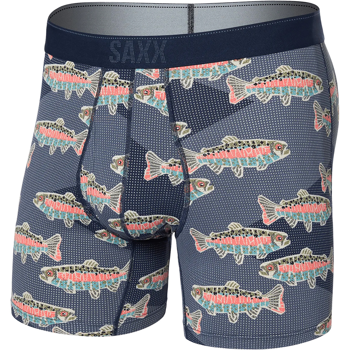 Saxx Underwear Uomo Boxer Quest (Taglia S, Blu)