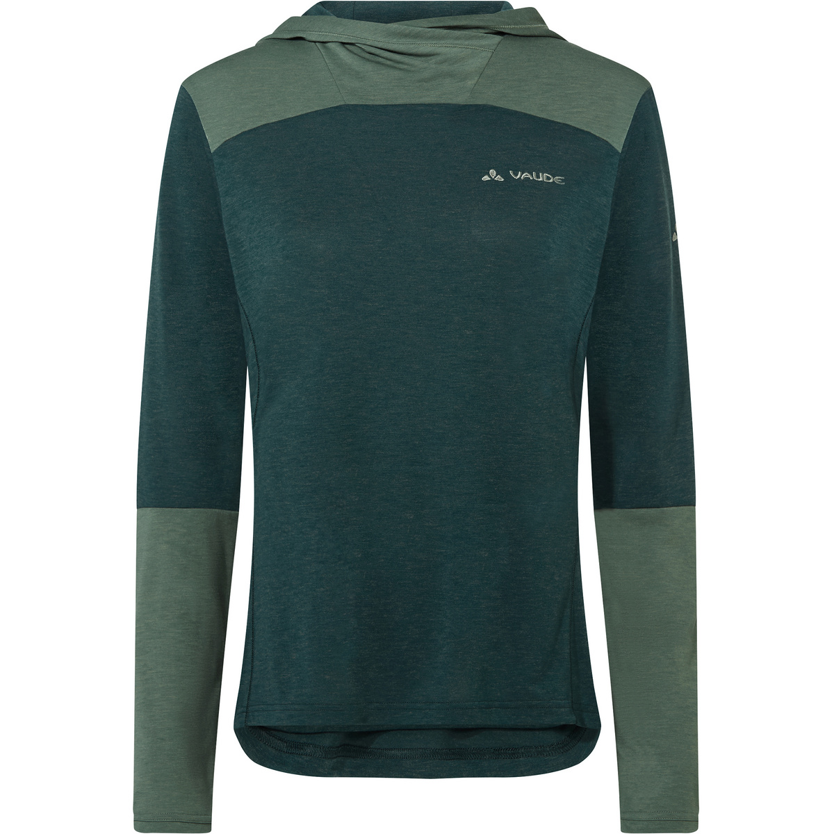 Vaude Donna Felpa con cappuccio Tremalzo (Taglia L, Verde)