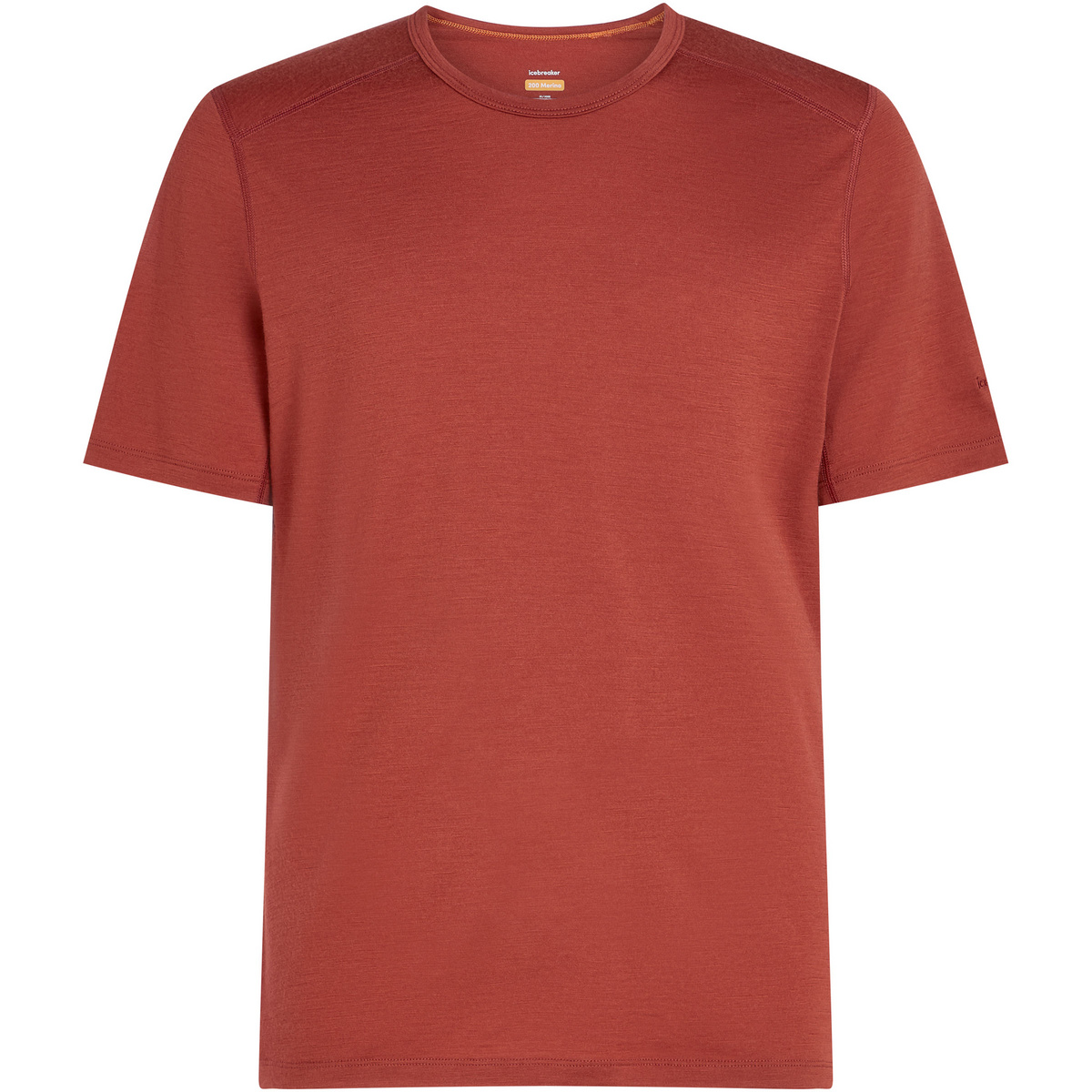 Icebreaker Homme T-shirt 200 Oasis (taille L, Rouge)