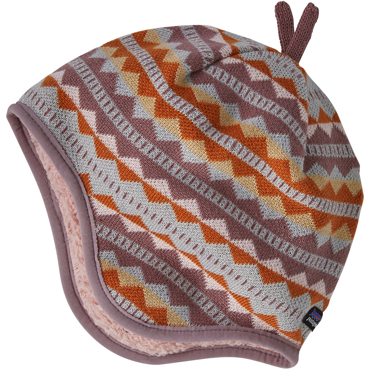 Patagonia Kinder Baby Reversible Mütze (Größe 51, rosa)