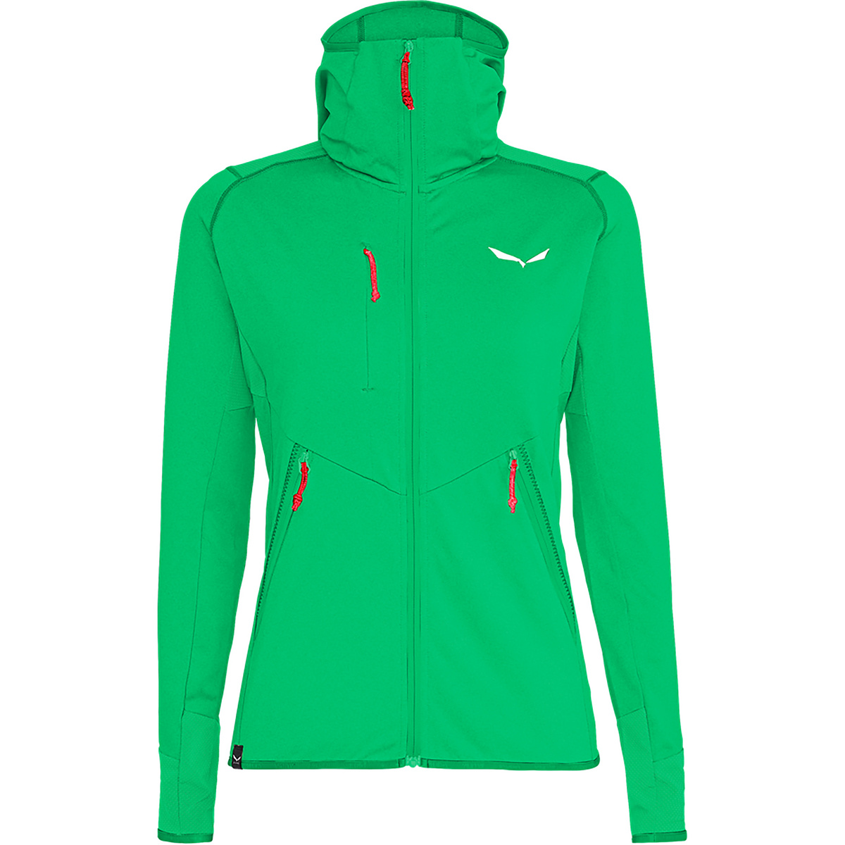 Salewa Damen Agner Hybrid Hoodie Jacke (Größe L, gruen)