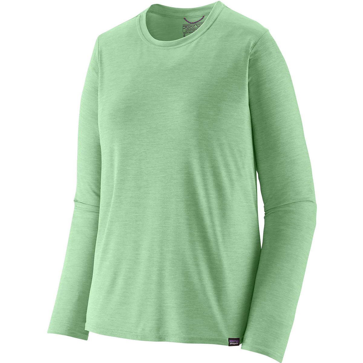 Patagonia Donna Maglia a manica lunga Daily Cap Cool (Taglia XS, Verde)
