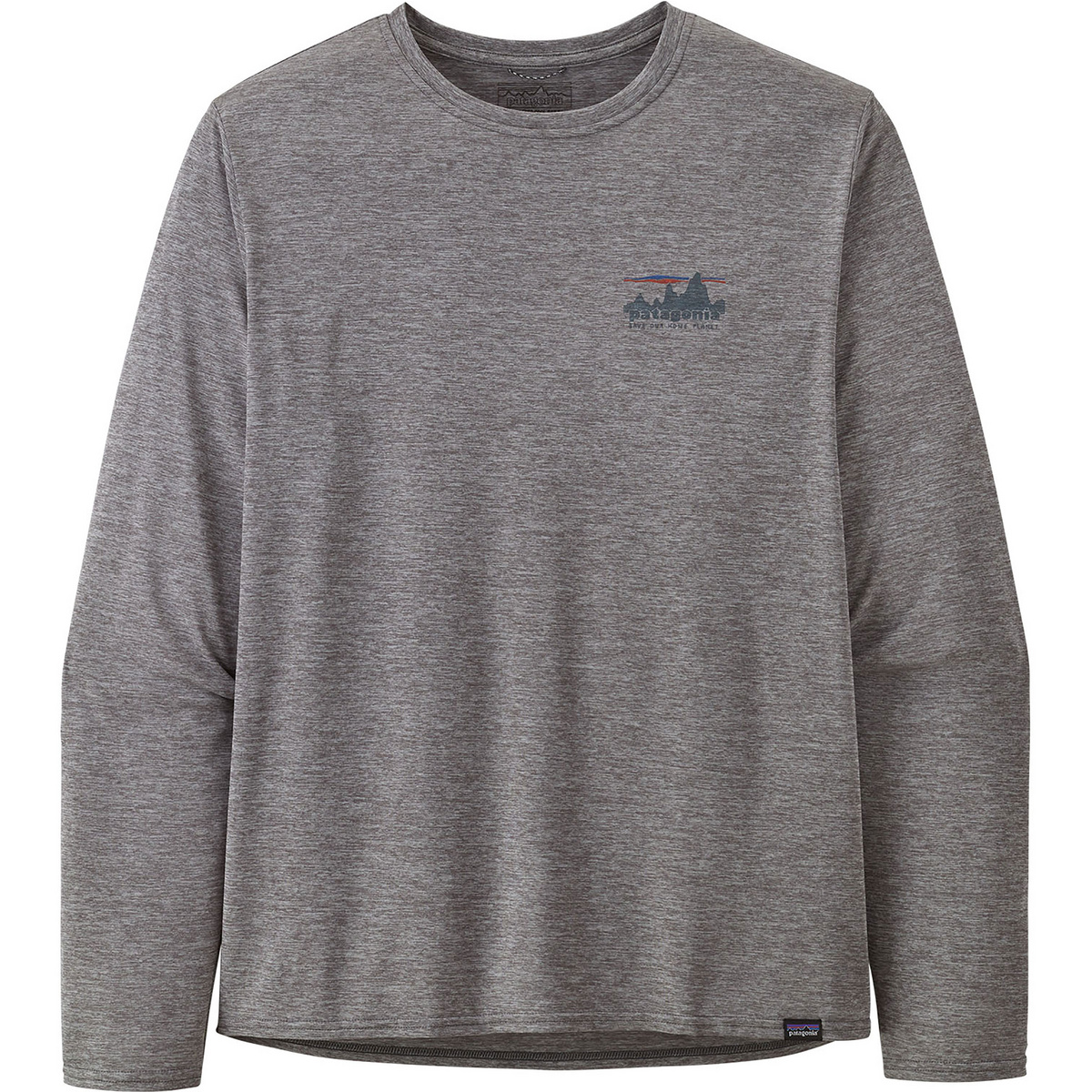 Patagonia Herren Cap Cool Daily Graphic Longsleeve (Größe M, grau)