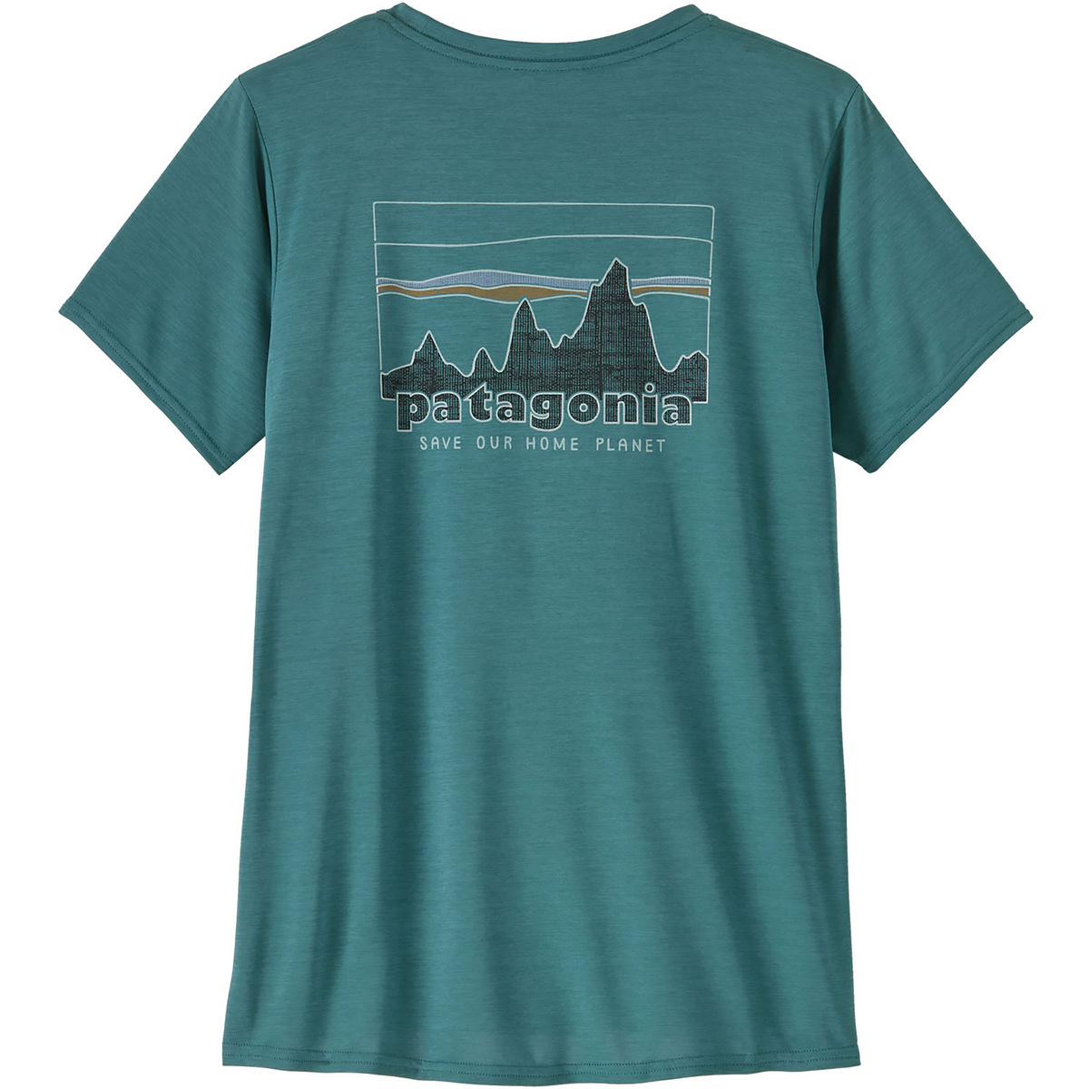 Patagonia Damen Graphic Cap Cool Daily T-Shirt (Größe XS, tuerkis)