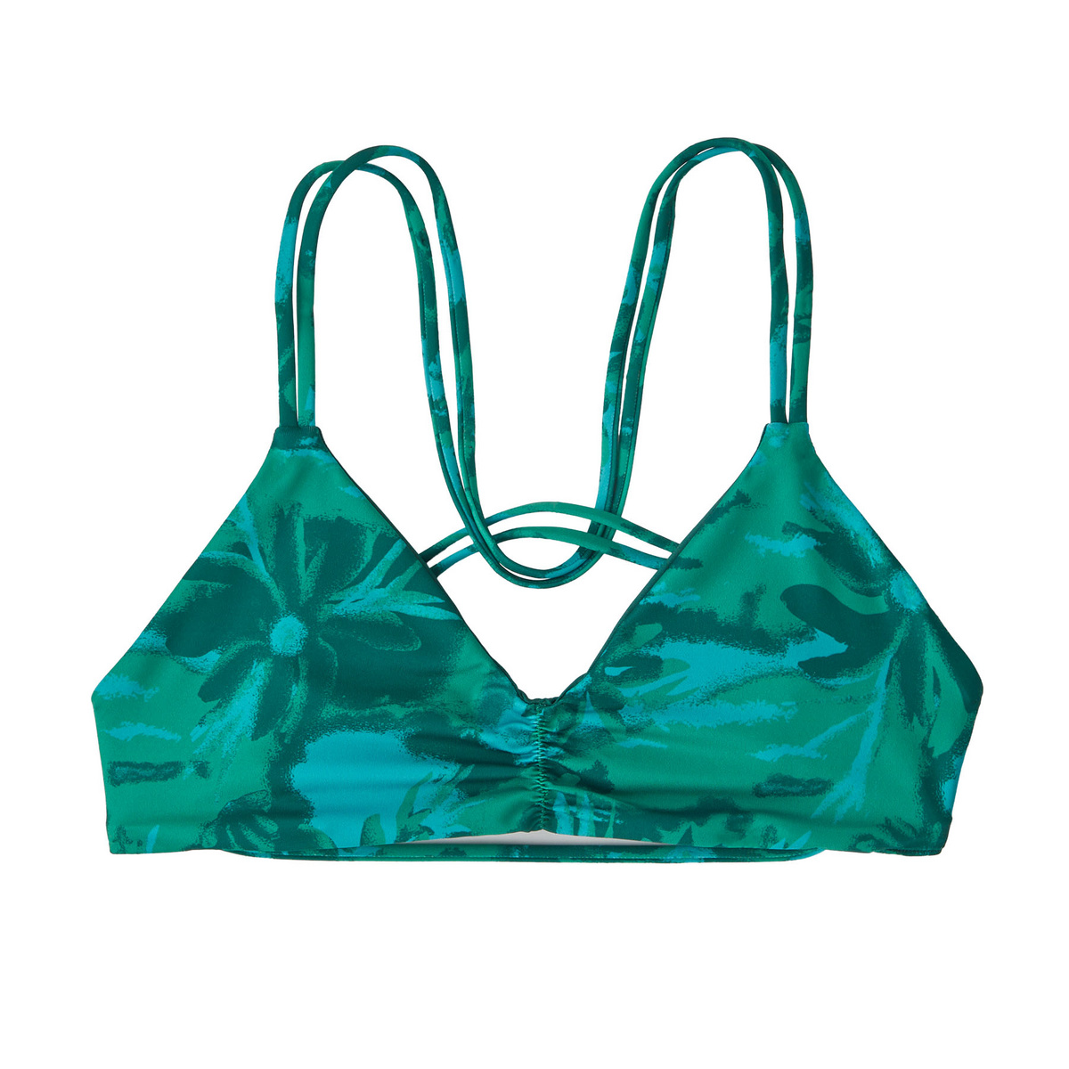 Patagonia Damen Bay Reversible Seaglass Bikini Oberteil (Größe XS, gruen)