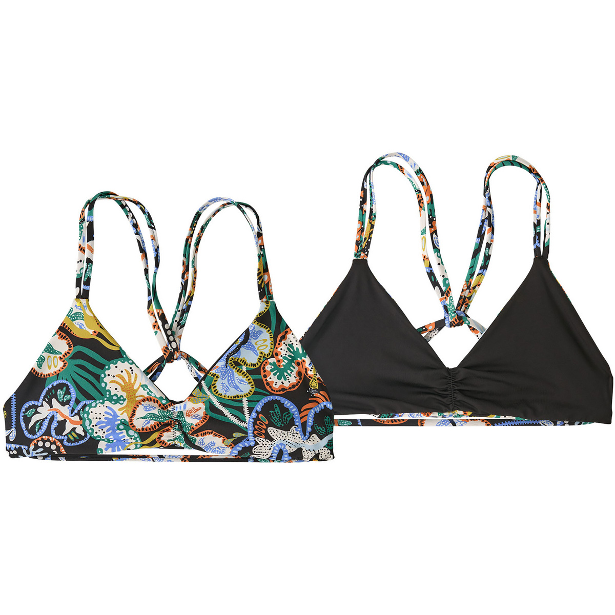 Image of Patagonia Donna Top bikini Bay Reversible Seaglass