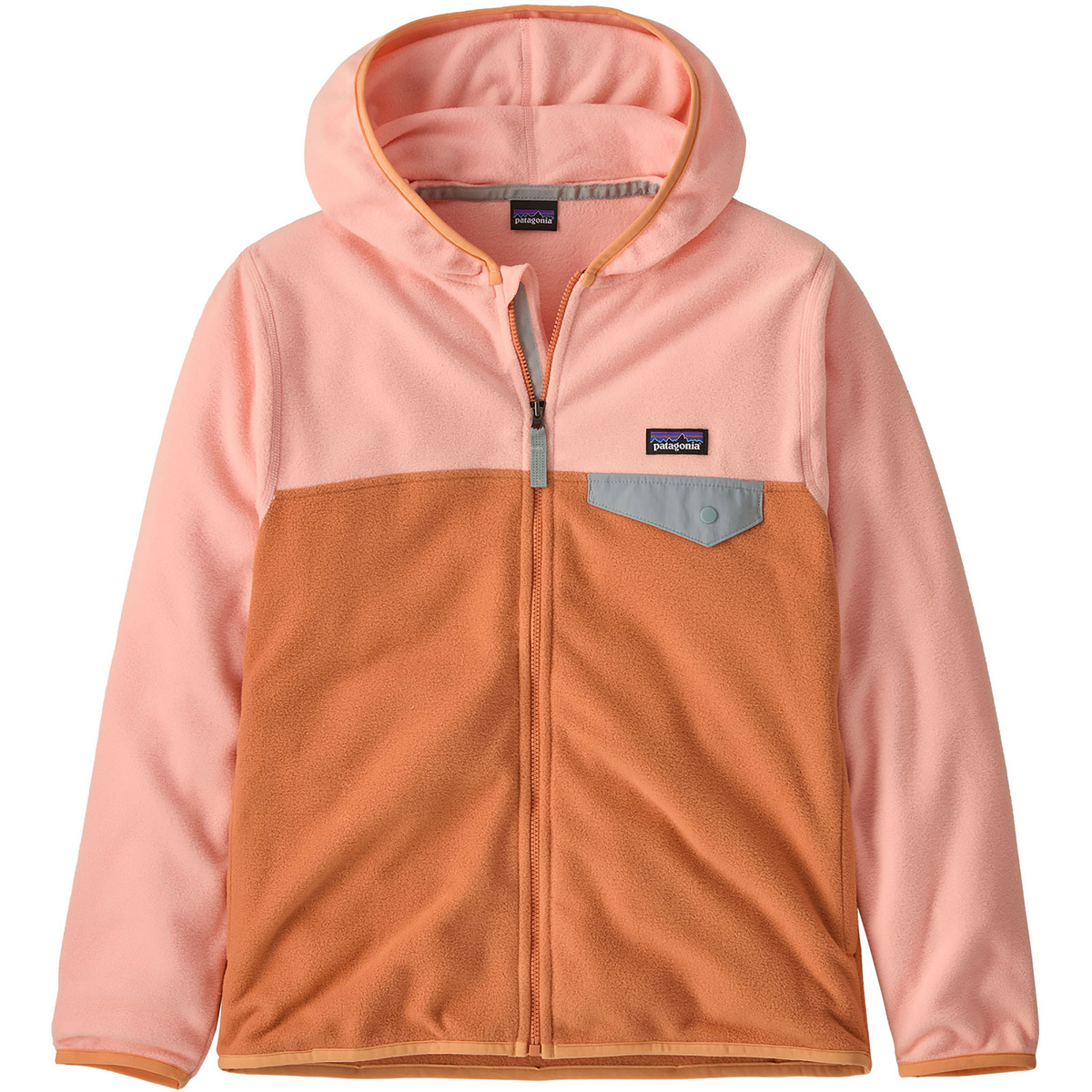 Patagonia Kinder Micro D Snap-T Jacke (Größe 148, orange)