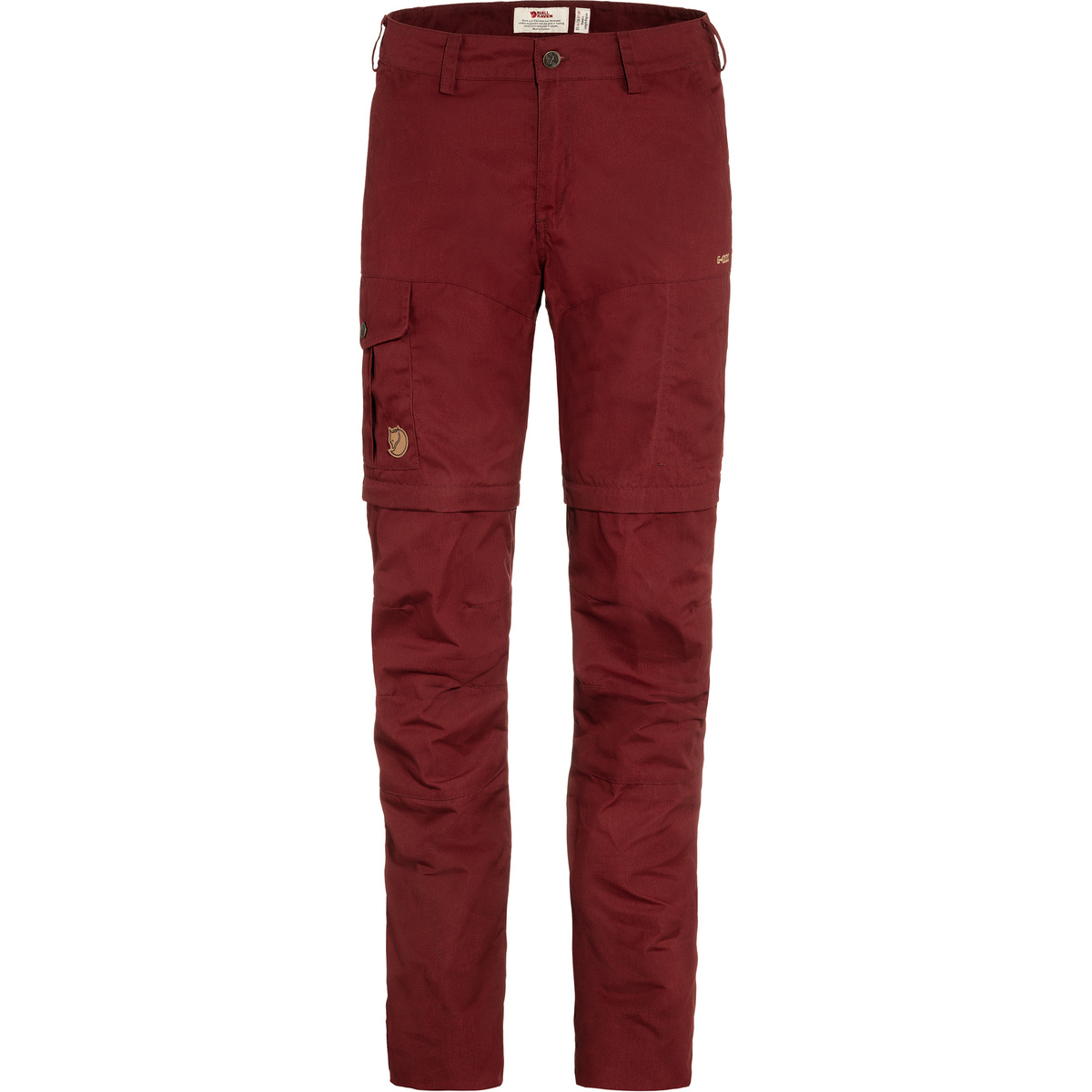 Fjällräven Femme Pantalon Karla Pro Zip-Off (taille M, Rouge)