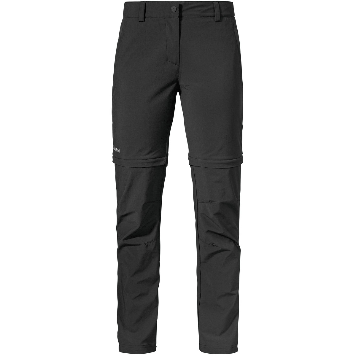 Schöffel Donna Pantaloni Ascona Zip-Off (Taglia L, Nero)