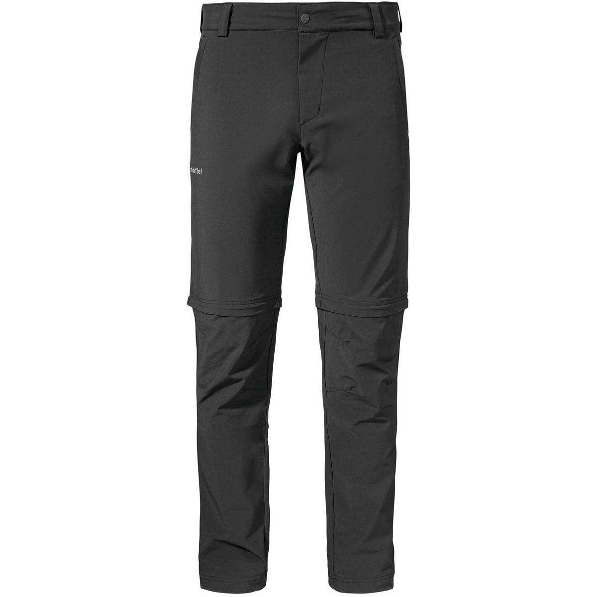Schöffel Herren Folkstone Zip-Off Hose (Größe M, schwarz)