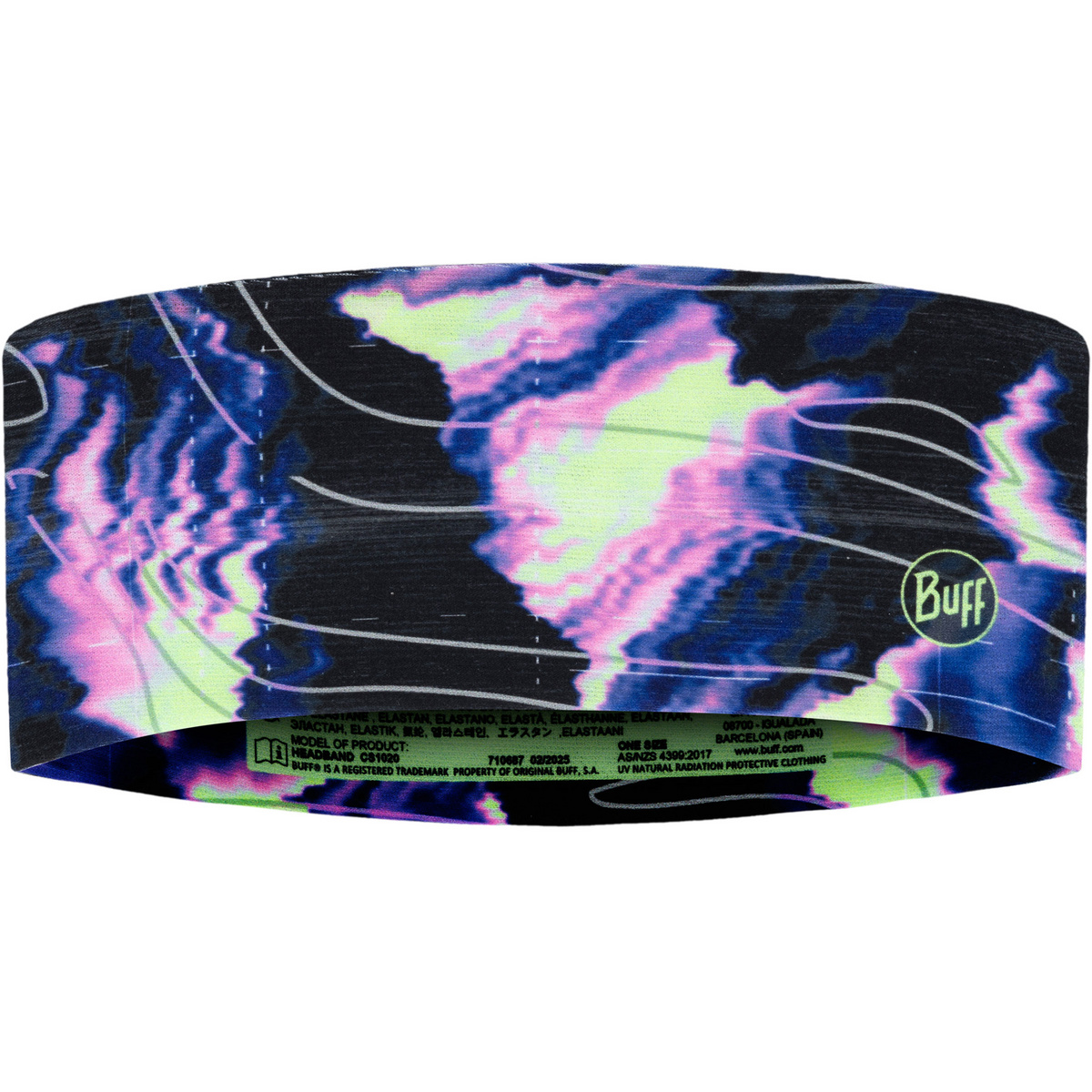 Buff COOLNET UV Wide Stirnband (Größe ONE SIZE, lila)