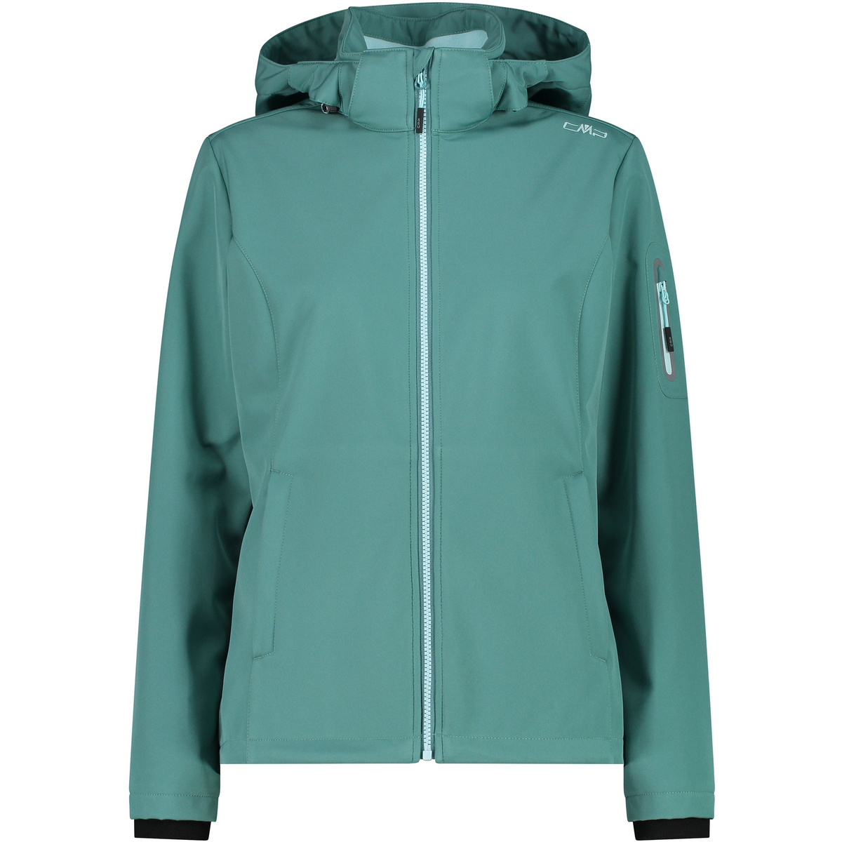CMP Femme Veste Softshell Hoodie (taille XXS, Turquoise)