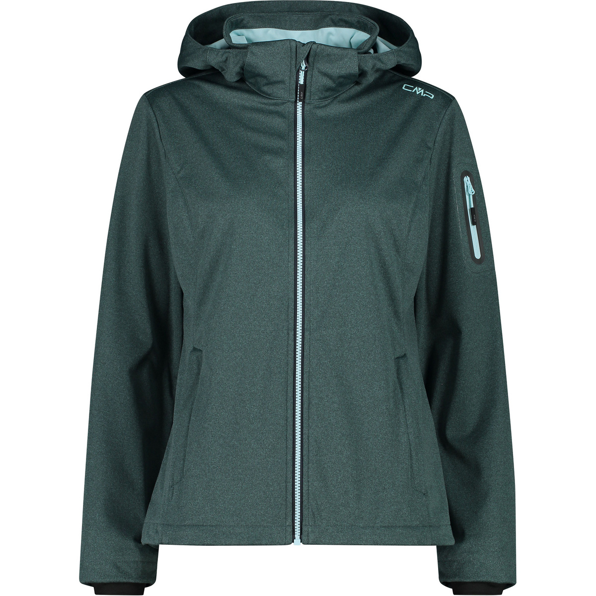 CMP Damen Light Melange Softshell Jacke (Größe M, gruen)