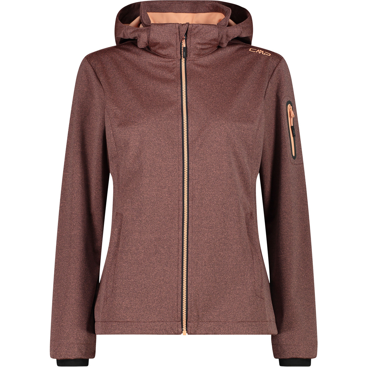 CMP Damen Light Melange Softshell Jacke (Größe L, orange)