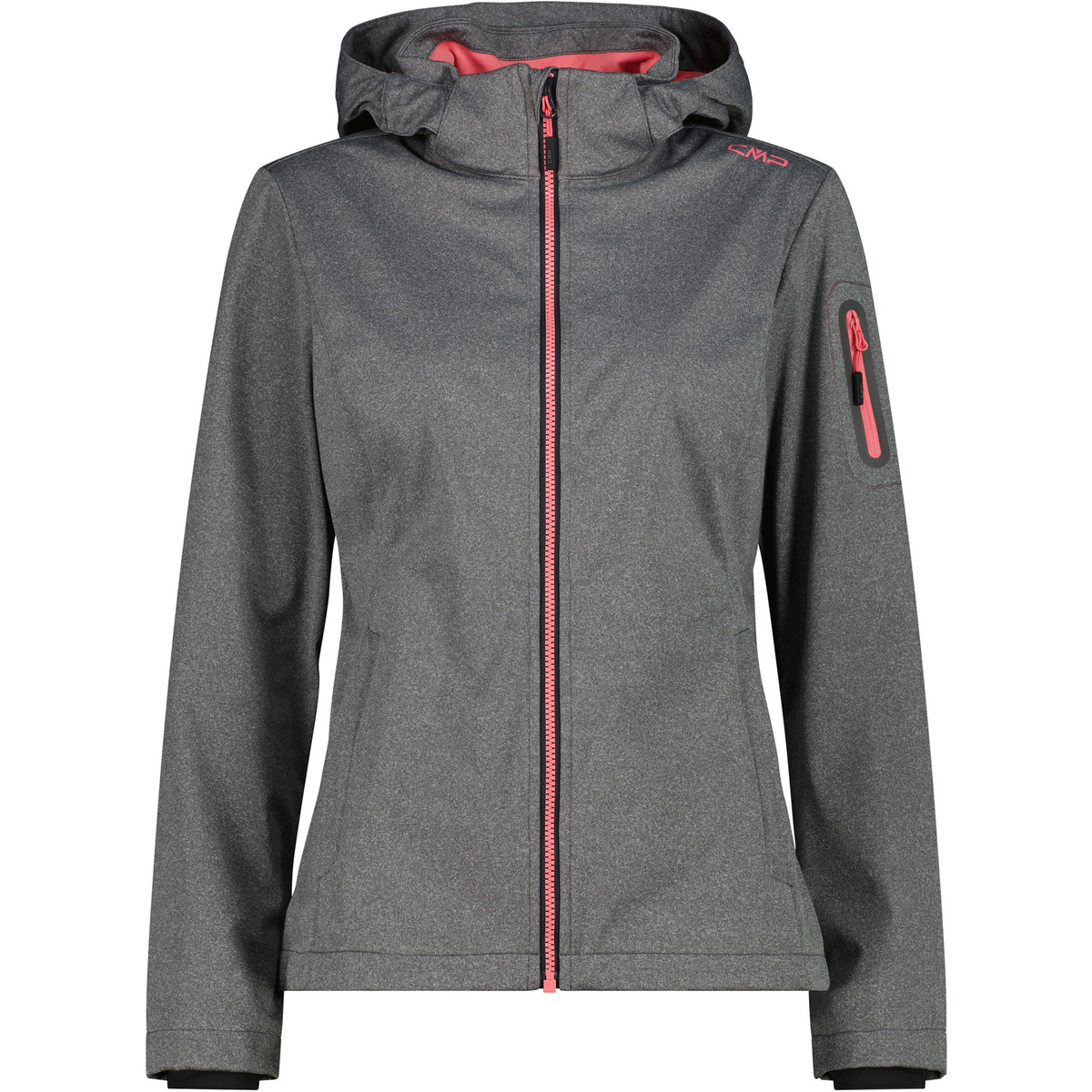 CMP Damen Light Melange Softshell Jacke (Größe M, grau)