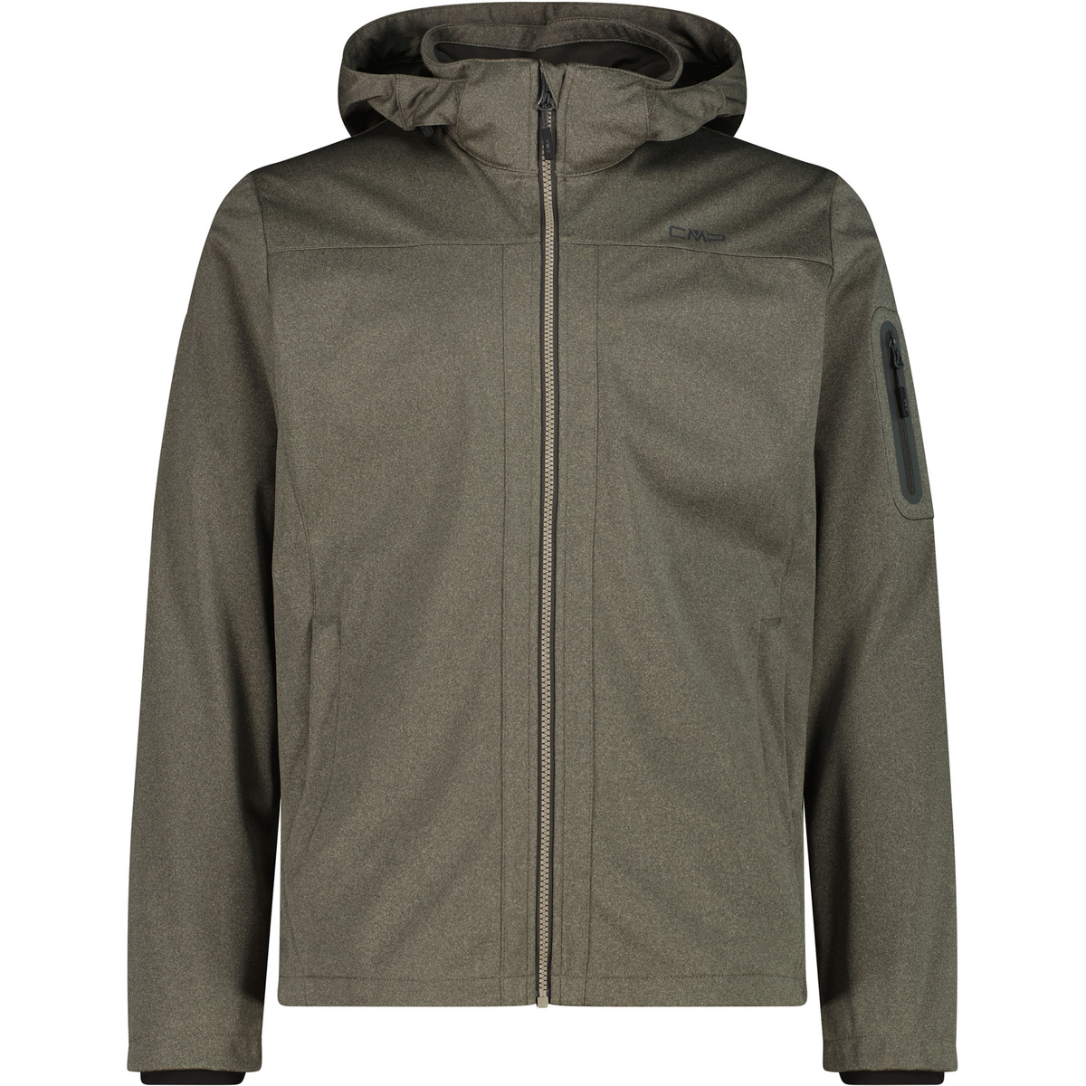 CMP Herren Light Softshell Melange Jacke (Größe 5XL, oliv)