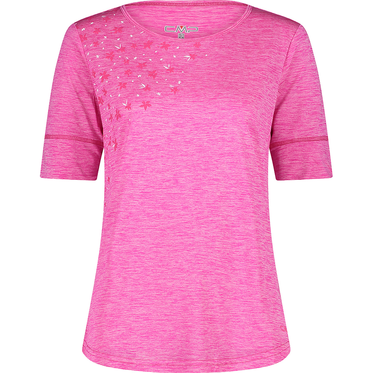 Image of CMP Damen Melange Print T-Shirt