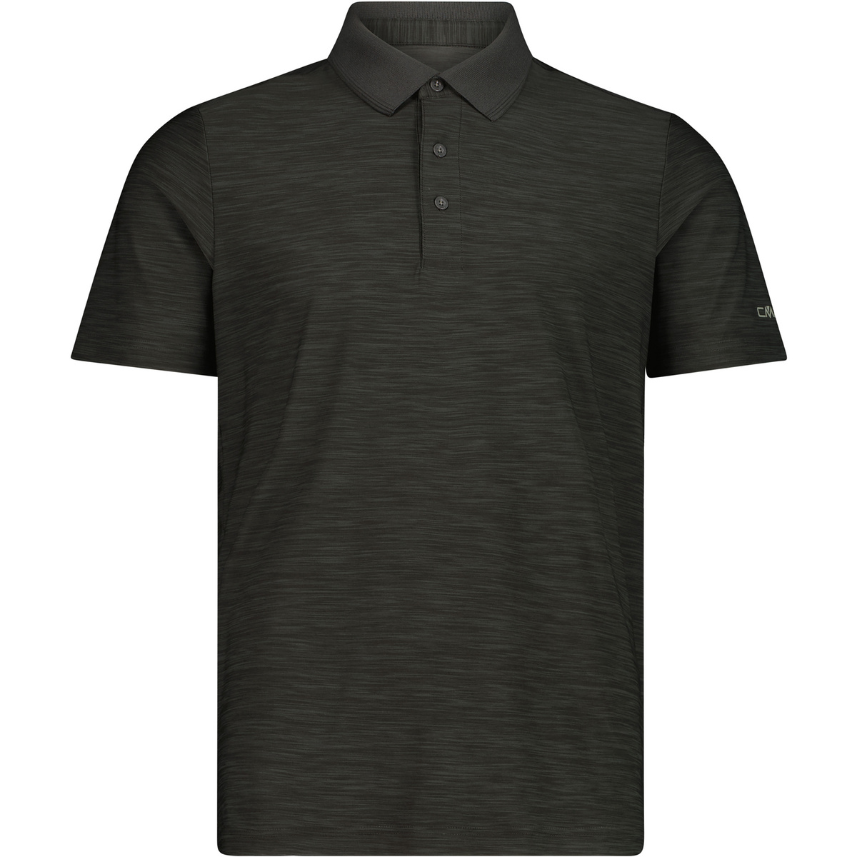 CMP Herren Melange Polo T-Shirt (Größe 4XL, schwarz)