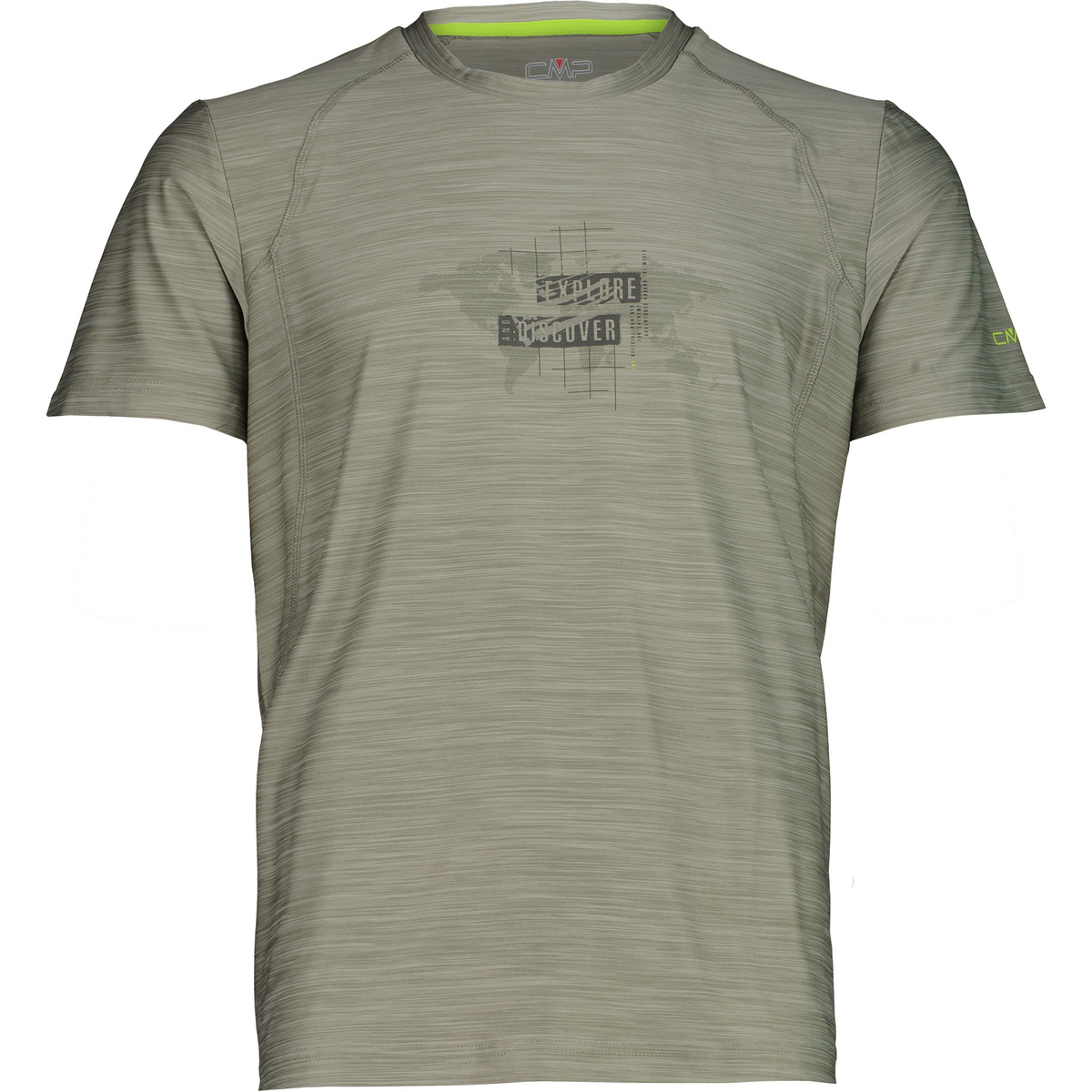 Image of CMP Herren Melange Print T-Shirt