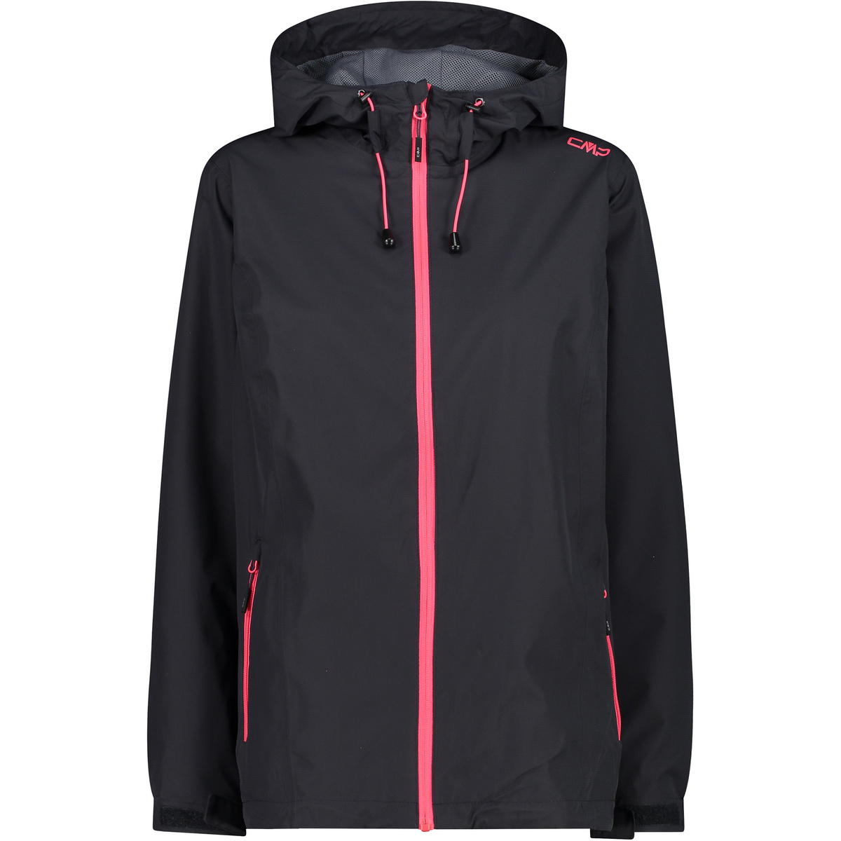 CMP Damen Rain Fix Hoodie Jacke (Größe M, grau)