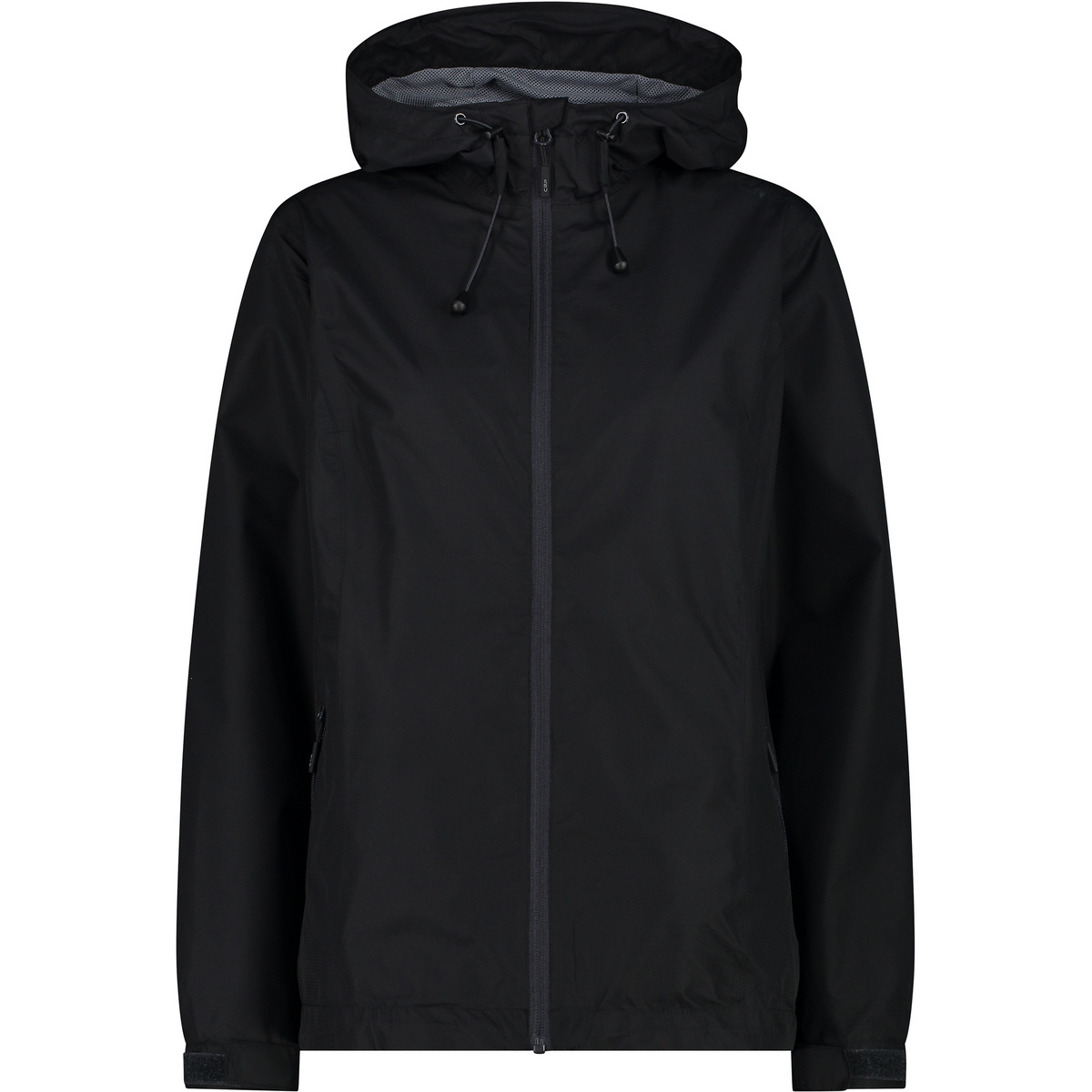 CMP Damen Rain Fix Hoodie Jacke (Größe XXS, schwarz)