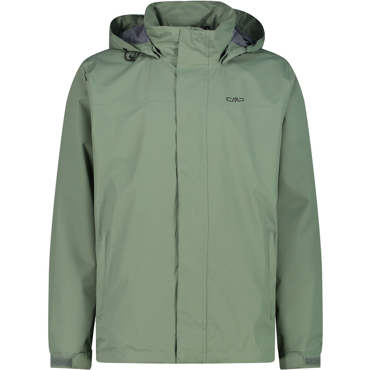 CMP Herren Hoodie Button Rain Jacke (Größe S, gruen)