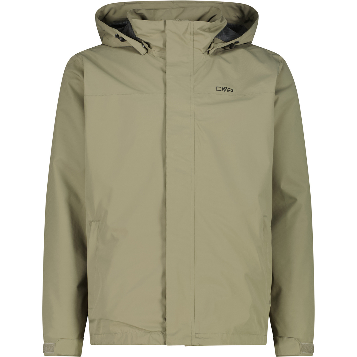 CMP Herren Hoodie Button Rain Jacke (Größe XL, oliv)