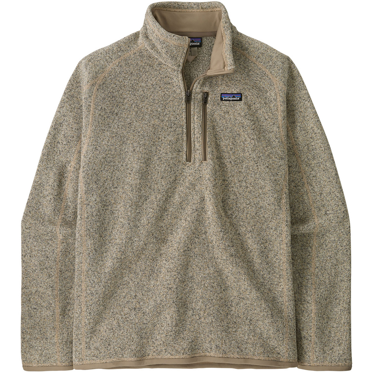 Patagonia Uomo Maglia Better Sweater 1/4 Zip (Taglia S, Beige)