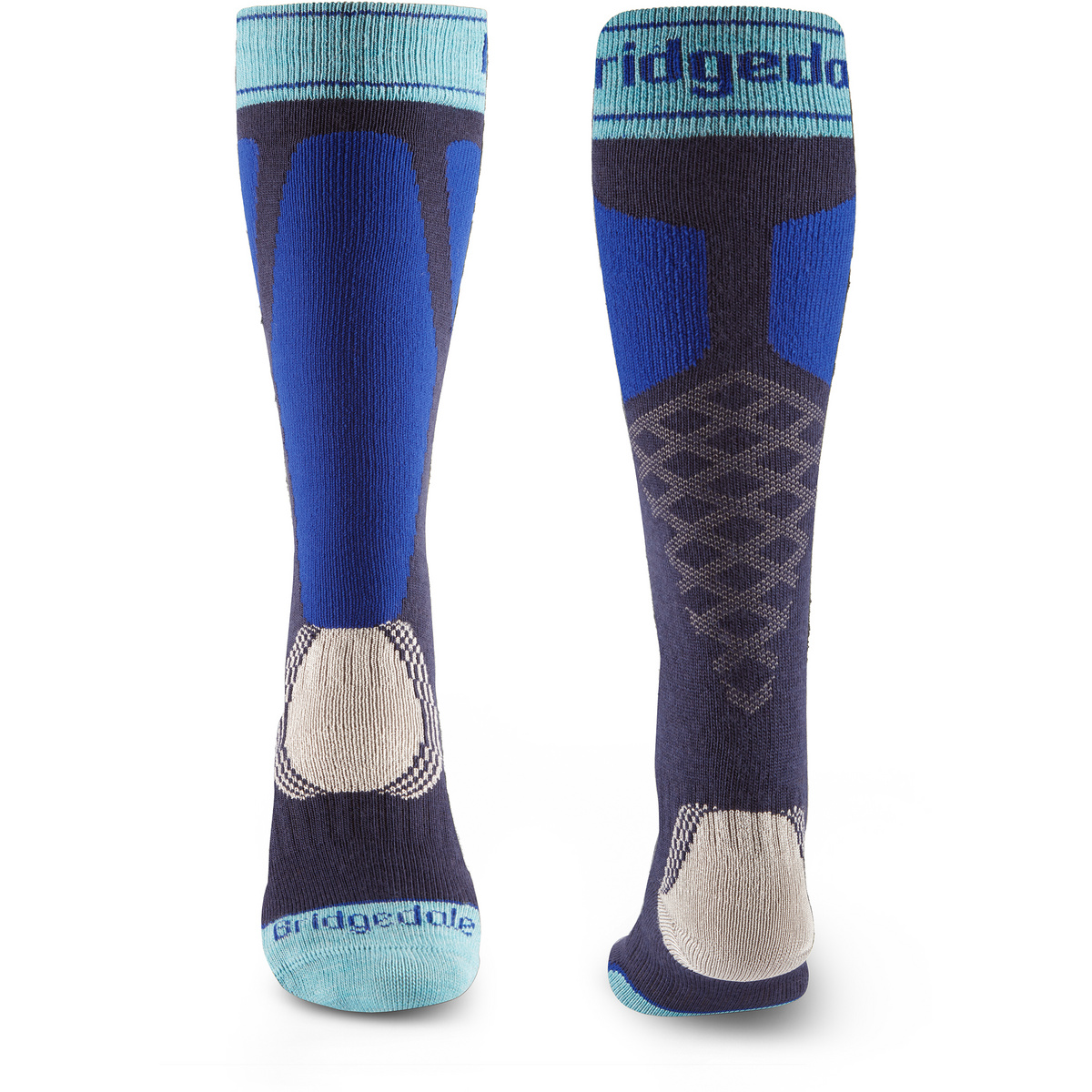 Bridgedale Donna Calze da sci Easy On (Taglia 35 , Blu)