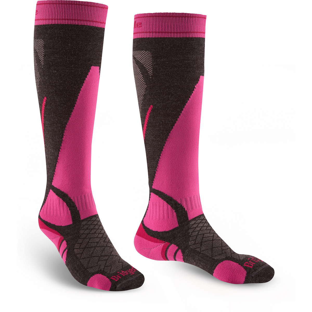 Bridgedale Donna Calze da sci LW (Taglia 35 , Magenta)