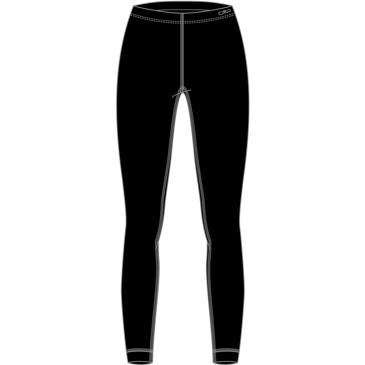 CMP Donna Leggings Long Underwear (Taglia XXL, Nero)