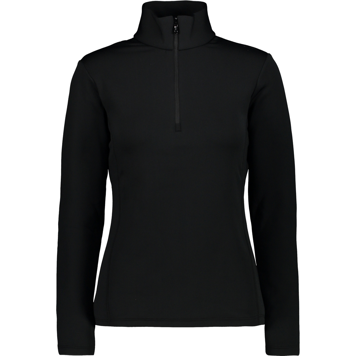 CMP Donna Maglia manica lunga Stretch Fleece (Taglia M, Nero)