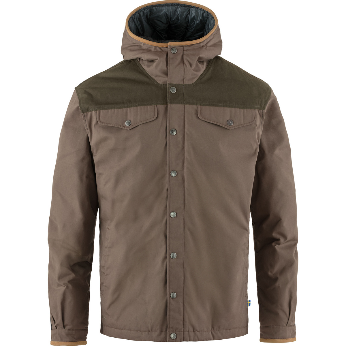 Fjällräven Uomo Piumino Greenland No.1 (Taglia L, Marrone)